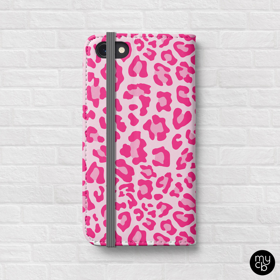 Pink Cheetah Wallet Phone Case