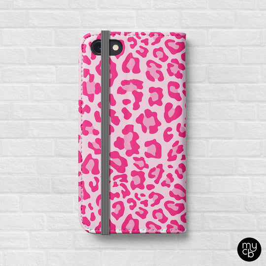 Pink Cheetah Wallet Phone Case