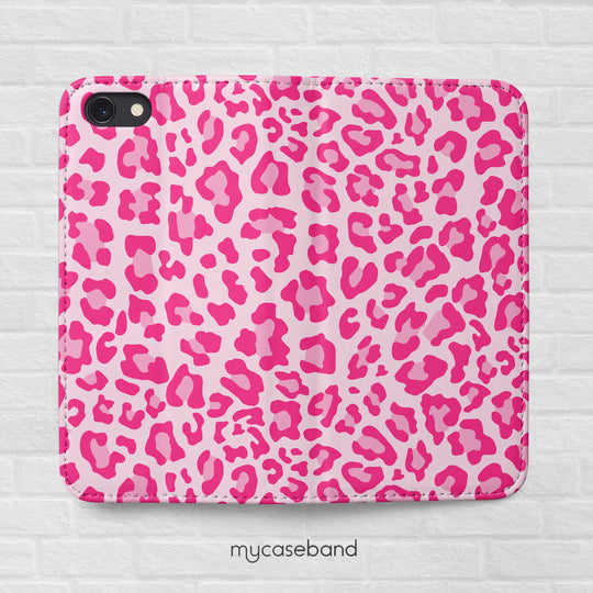 Pink Cheetah Wallet Phone Case