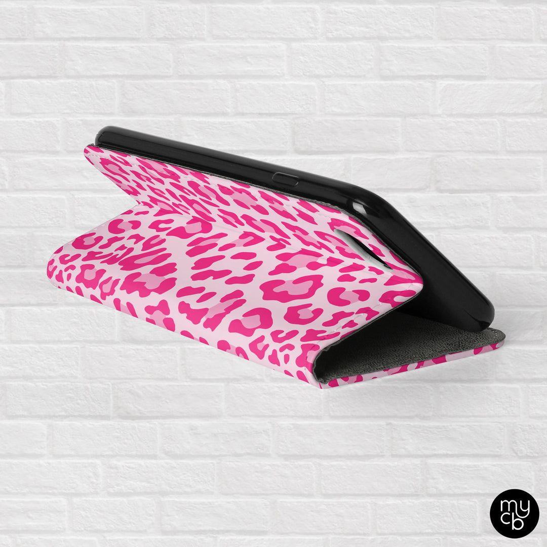 Pink Cheetah Wallet Phone Case