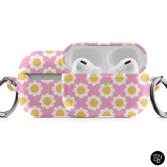 Pink Daisies AirPods Case