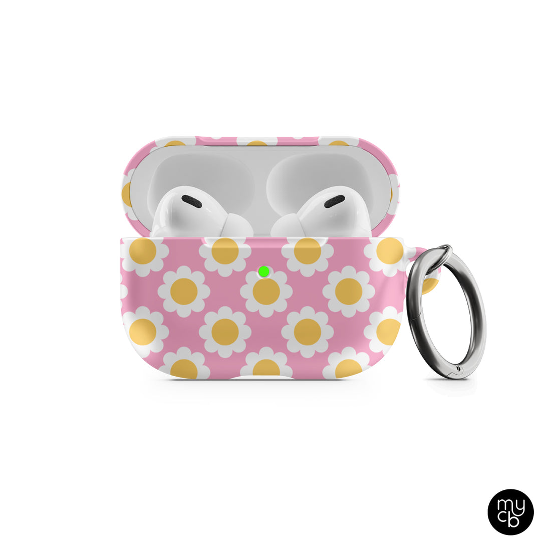 Pink Daisies AirPods Case