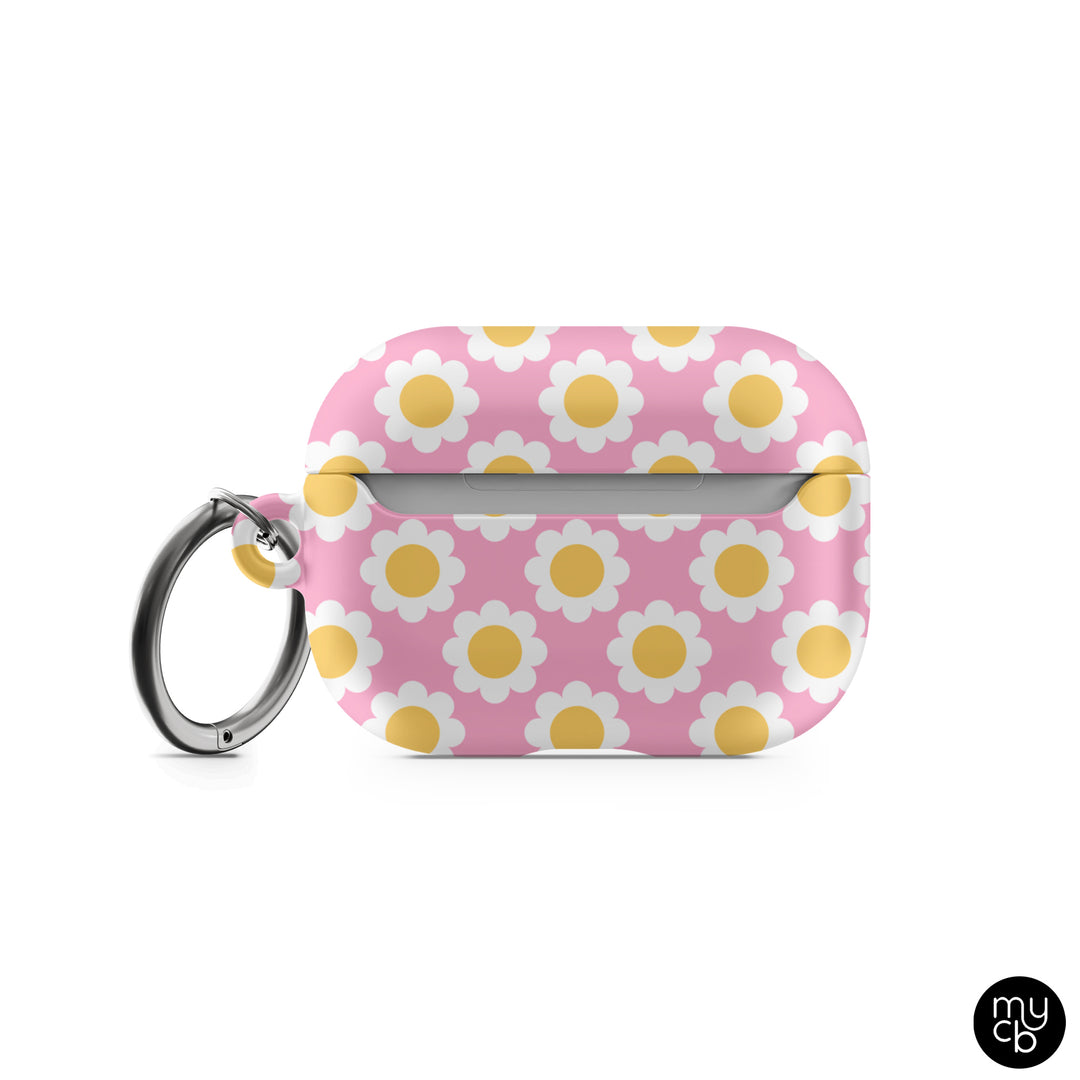 Pink Daisies AirPods Case