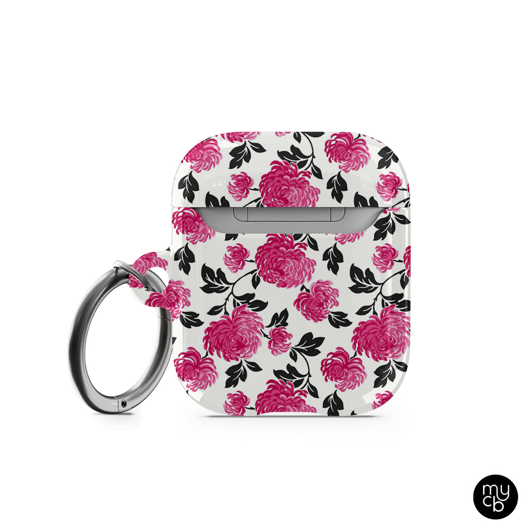 Pink Flowers AirPods Case