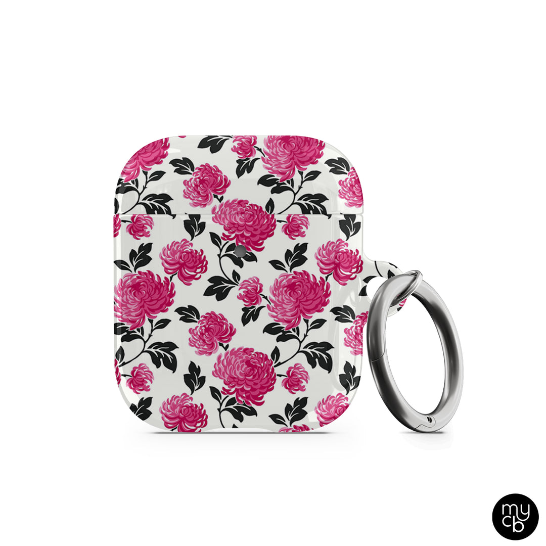 Pink Flowers AirPods Case