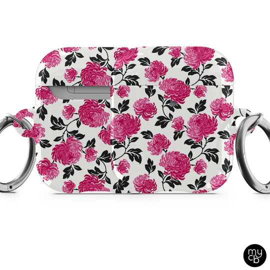 Pink Flowers AirPods Case