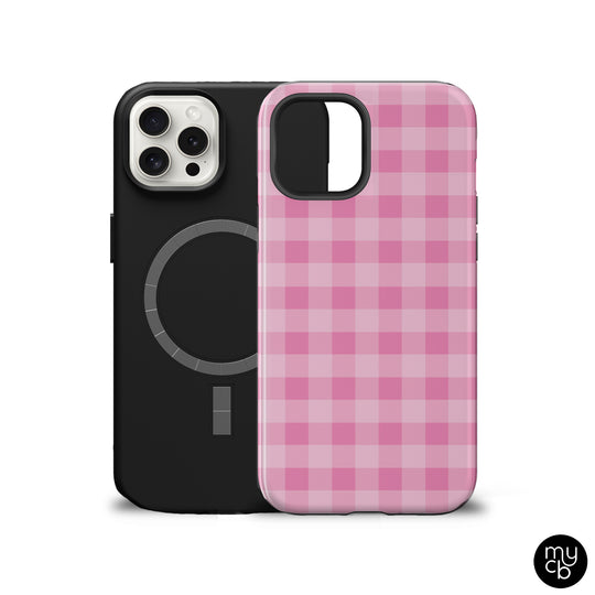 Pink Gingham MagSafe Phone Case