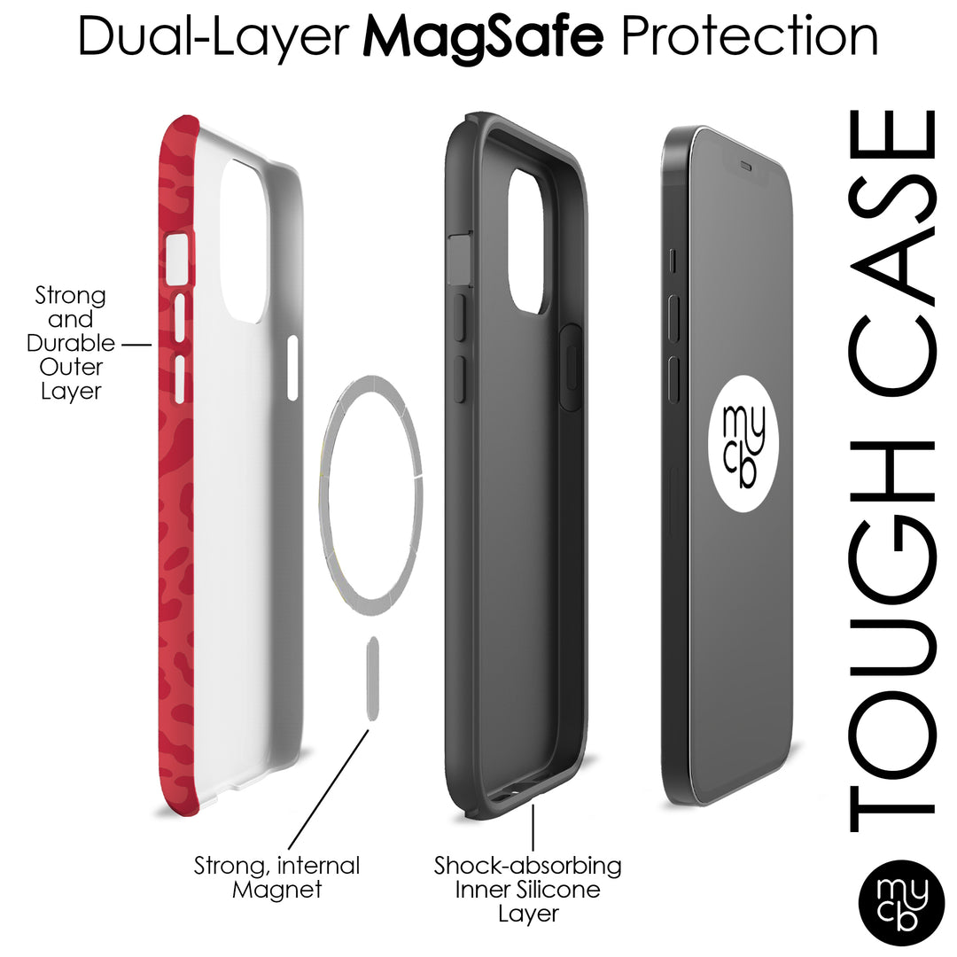 Red Leopard MagSafe Phone Case