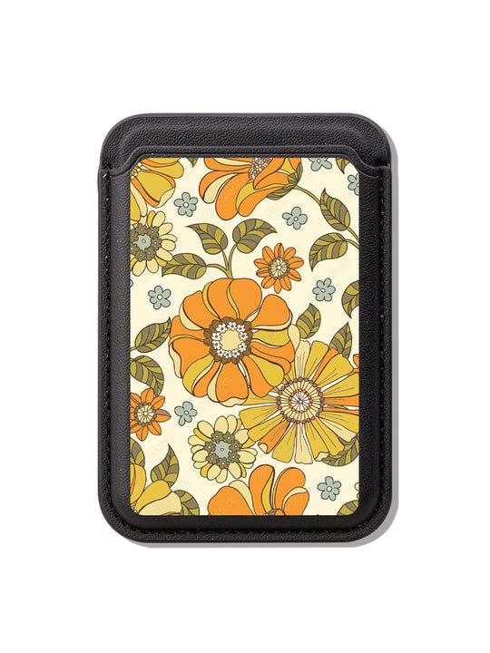 Retro Floral MagSafe Wallet