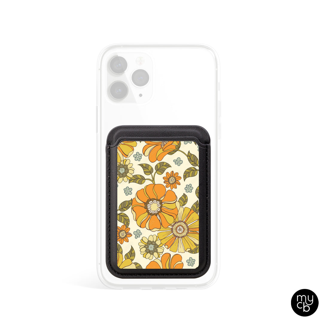 Retro Floral MagSafe Wallet