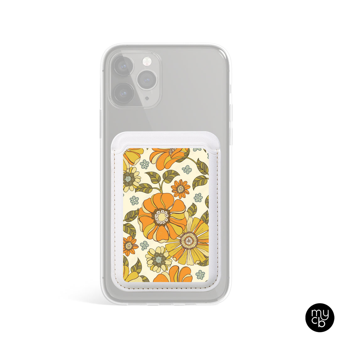 Retro Floral MagSafe Wallet