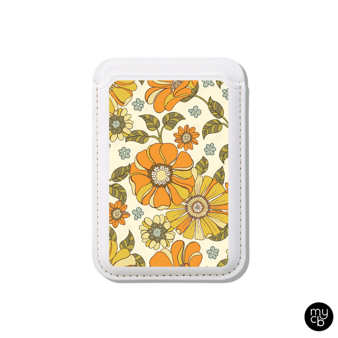 Retro Floral MagSafe Wallet