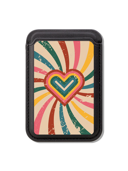 Retro Hearts MagSafe Wallet