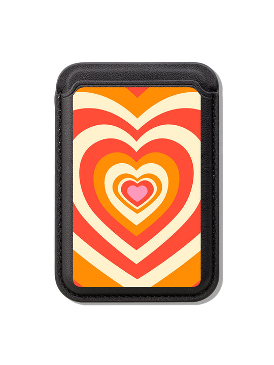 Heart in Heart Retro MagSafe Wallet