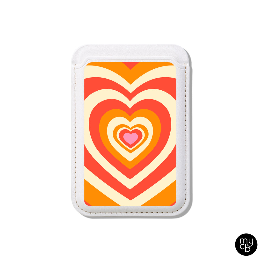 Heart in Heart Retro MagSafe Wallet