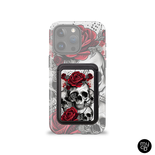 Skull Rose MagSafe Wallet