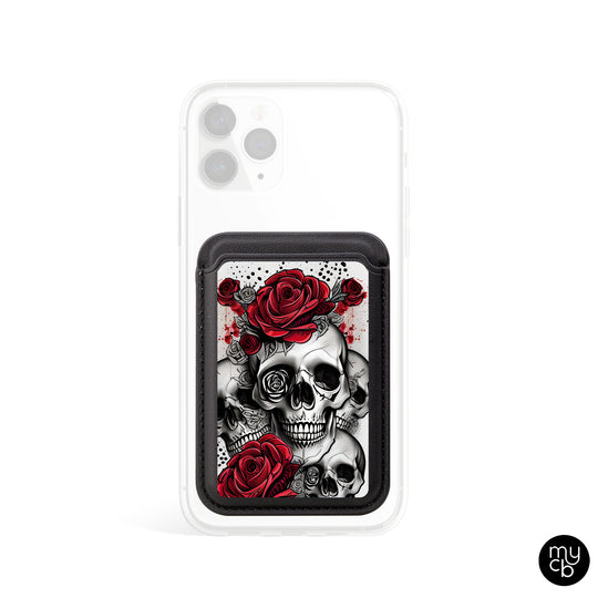 Skull Rose MagSafe Wallet