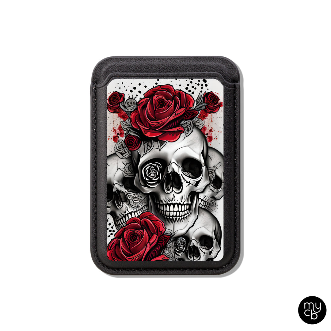 Skull Rose MagSafe Wallet