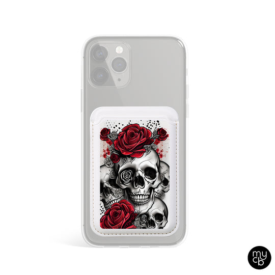 Skull Rose MagSafe Wallet