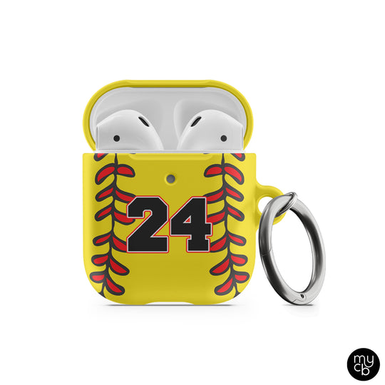 Softball AirPods Case