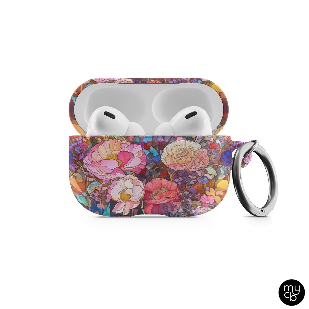 Stained Glass Floral AirPods Case