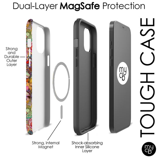 Stained Glass Floral MagSafe Phone Case