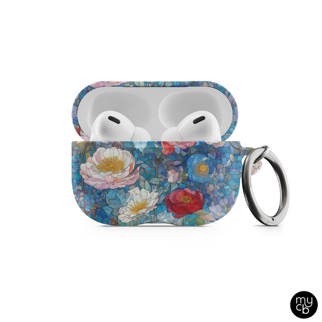 Stained Glass Roses AirPods Case