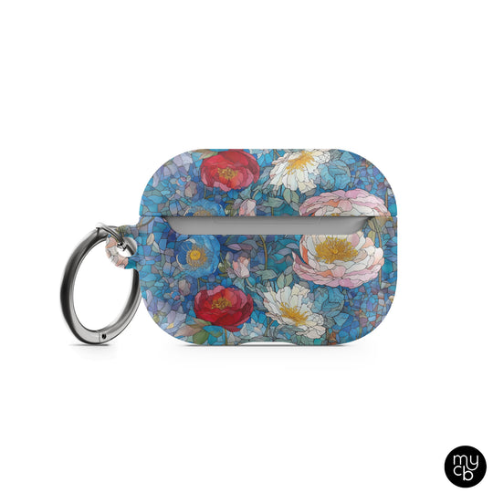 Stained Glass Roses AirPods Case