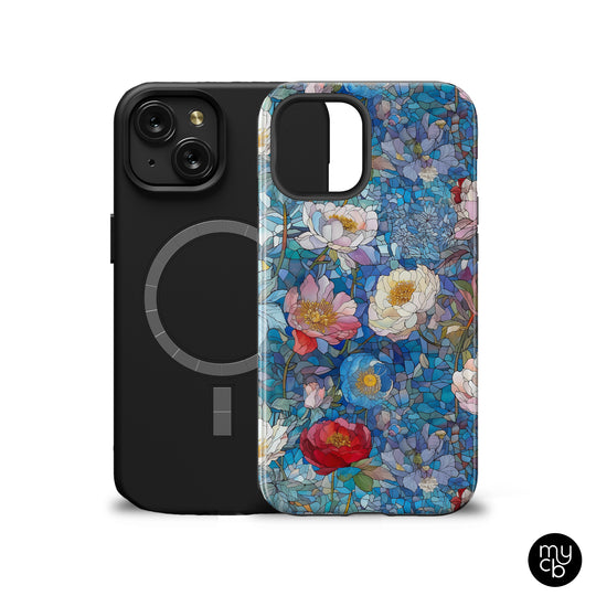 Stained Glass Roses MagSafe Phone Case