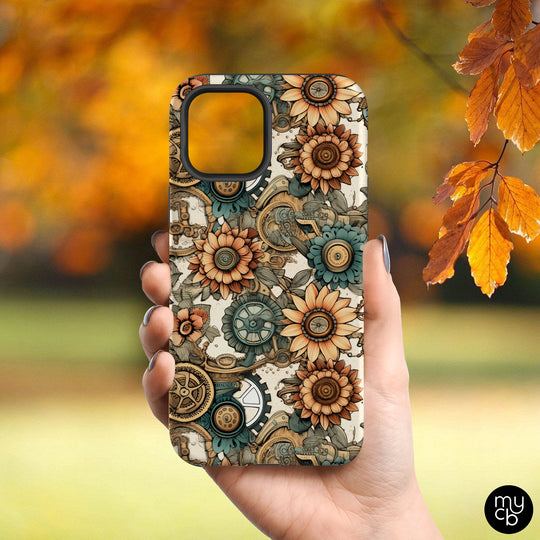 Steampunk Floral MagSafe Phone Case