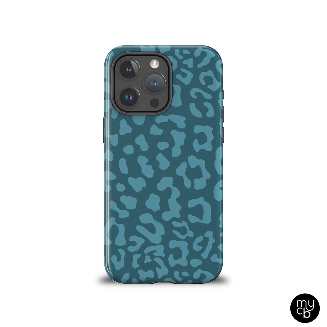 Teal Leopard Phone Case