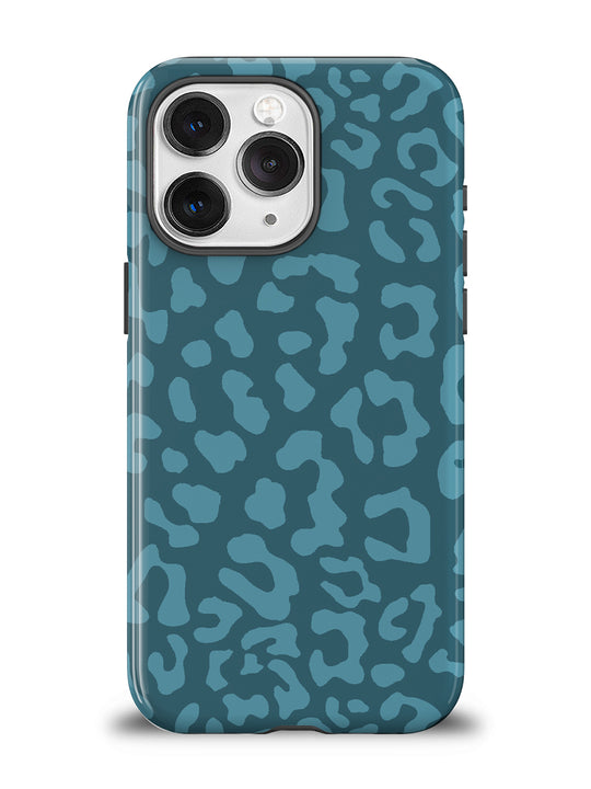 Teal Leopard Phone Case