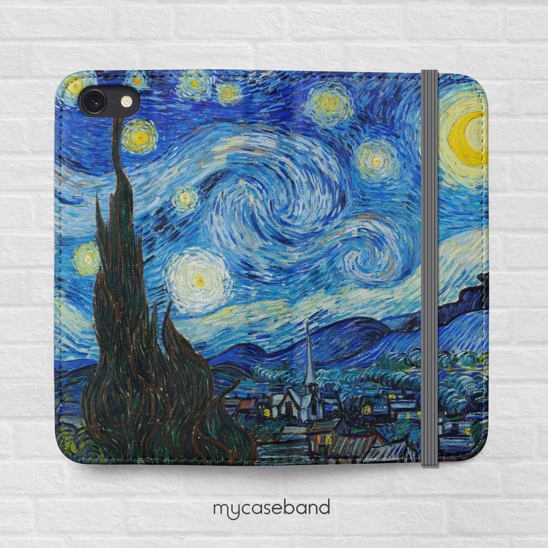 Vincent van Gogh's Starry Night Wallet Phone Case