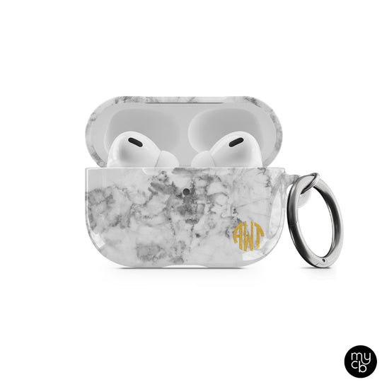 White Marble AirPods Case