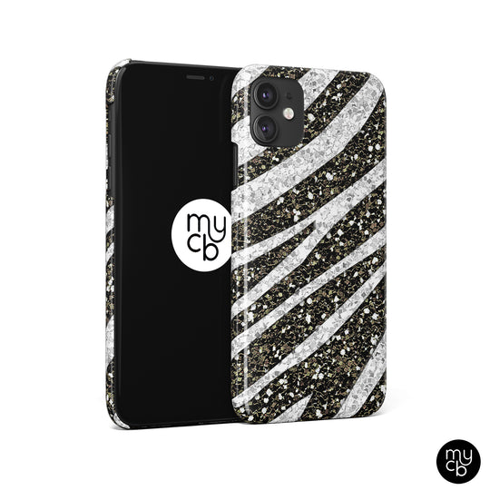 Zebra Glitter Phone Case