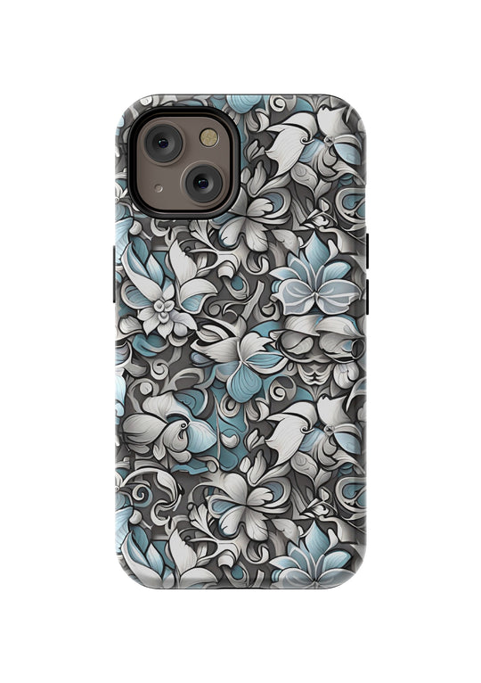 Abstract Floral MagSafe Phone Case