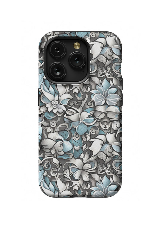 Abstract Floral MagSafe Phone Case