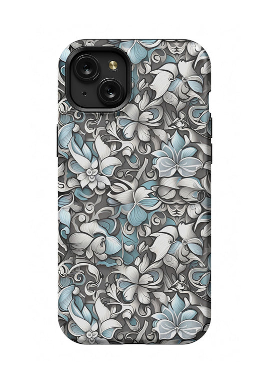 Abstract Floral MagSafe Phone Case