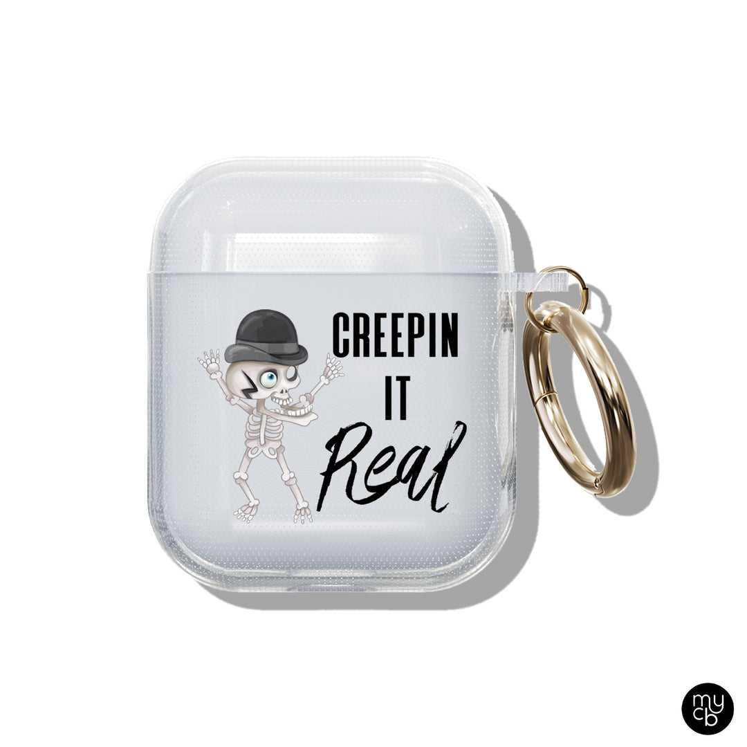 Creepin It Real Clear AirPods Case