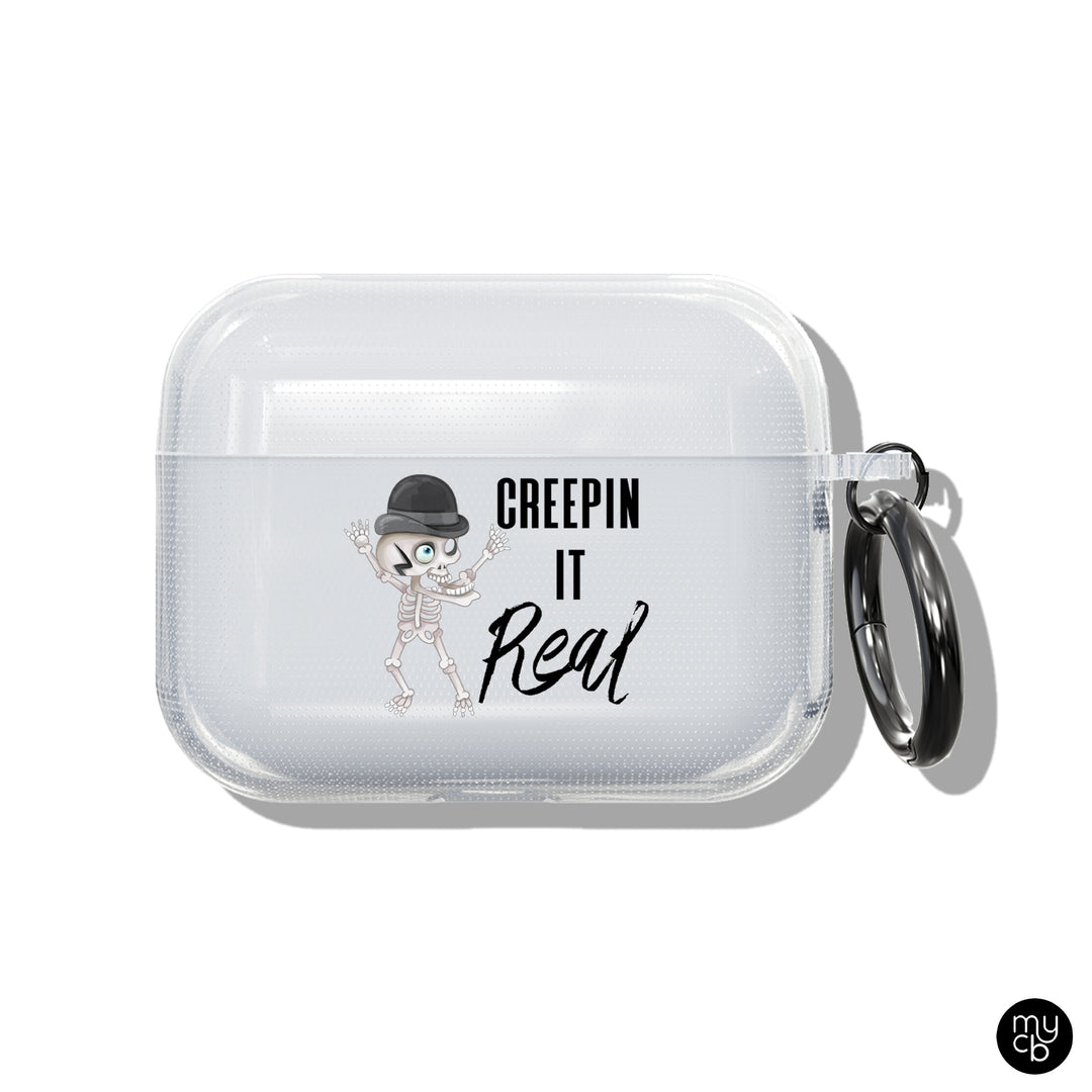 Creepin It Real Clear AirPods Case