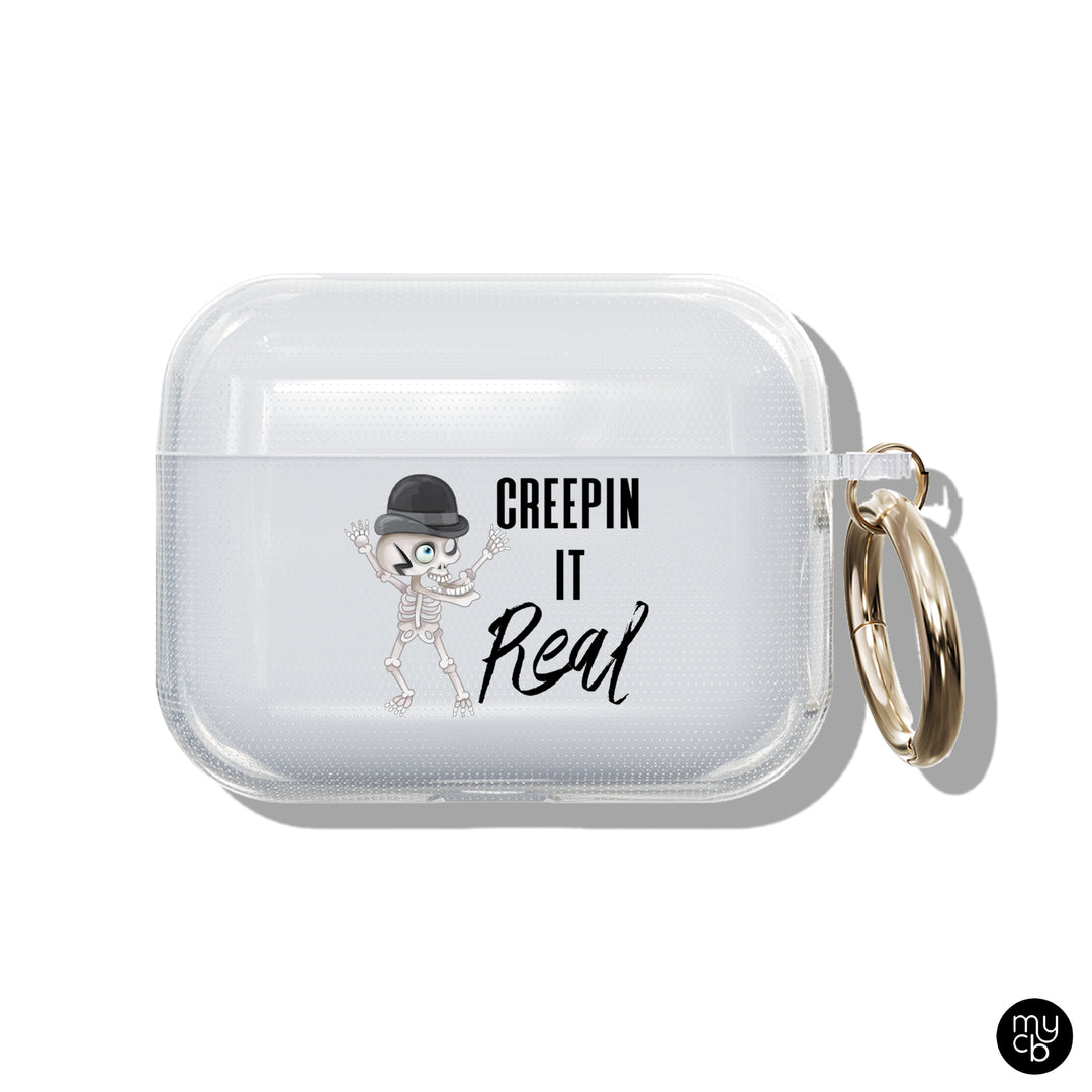 Creepin It Real Clear AirPods Case