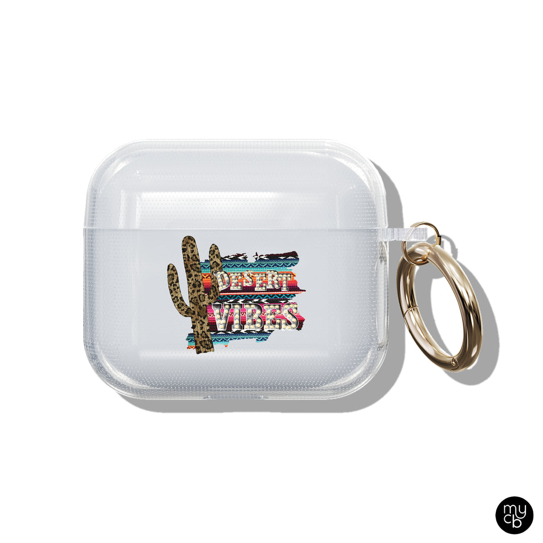 Desert Vibes Clear AirPods Case