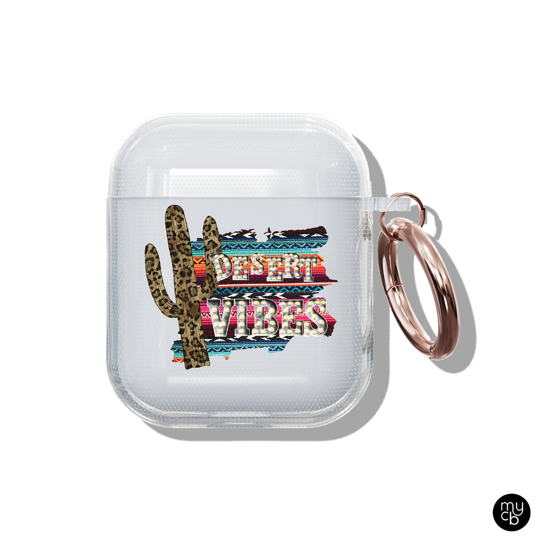 Desert Vibes Clear AirPods Case