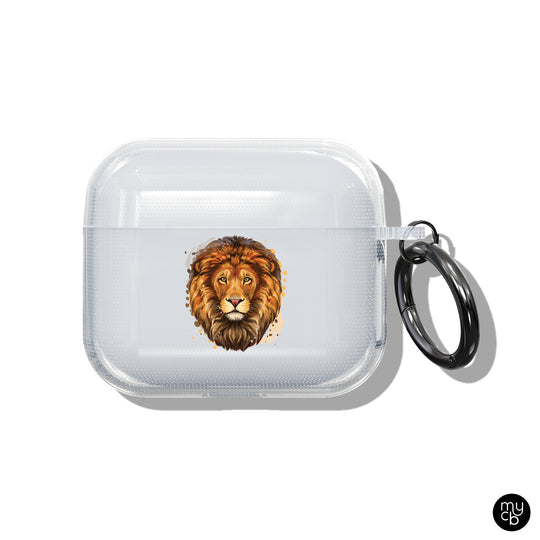 Lion Face Clear AirPods Case