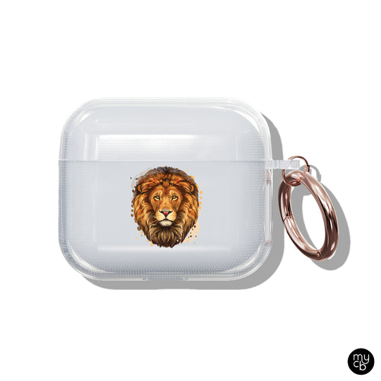 Lion Face Clear AirPods Case