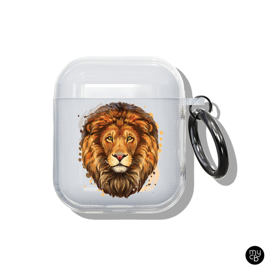 Lion Face Clear AirPods Case