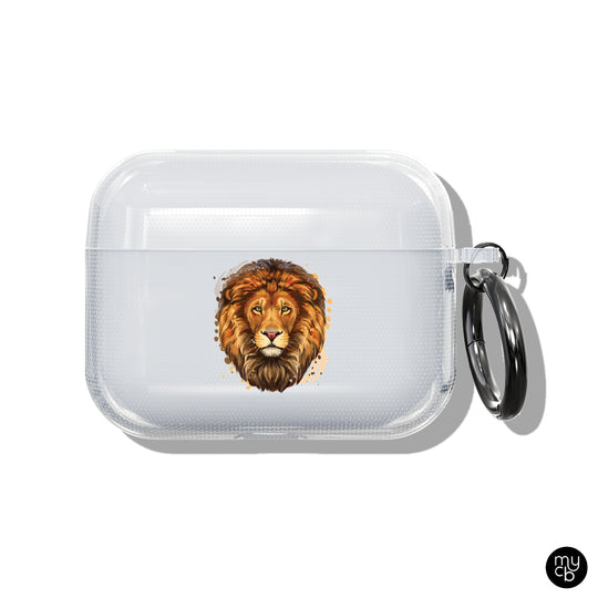 Lion Face Clear AirPods Case