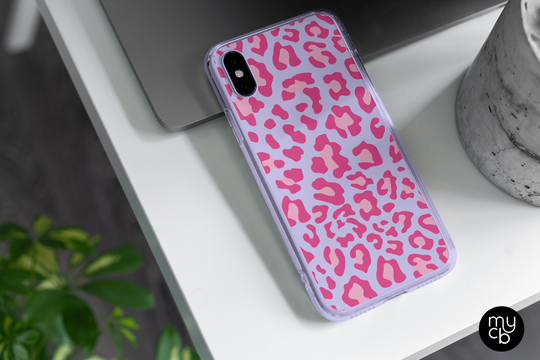 Pink Cheetah Clear Phone Case