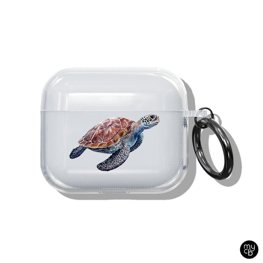 Sea Turtle Clear AirPods Case