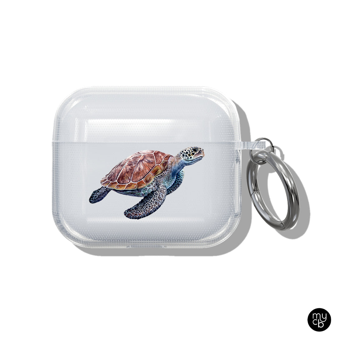 Sea Turtle Clear AirPods Case